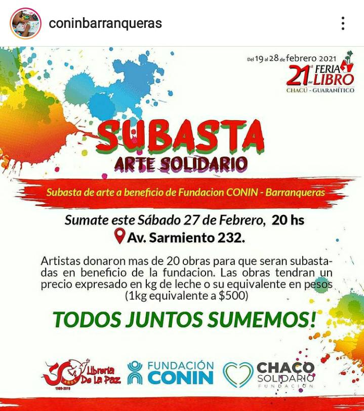 subasta solidaria CONIN