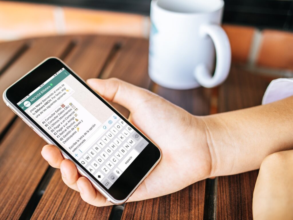 Woman using smartPhone PSD Mockup