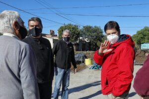 Capitanich supervisó obras de pavimentación en Las Breñas y en Quitilipi