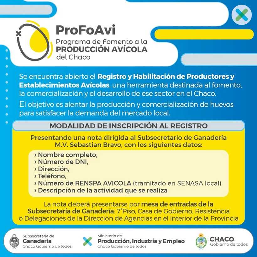 Registro de productores y establecimientos avícolas la inscripción paso a paso