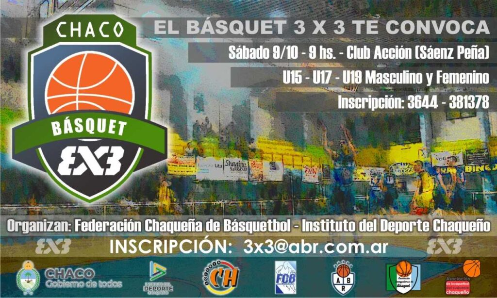Este sábado se vive la segunda jornada del torneo provincial de básquet “3 X 3”