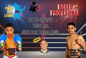 Este sábado 20 vuelve el boxeo profesional a Resistencia