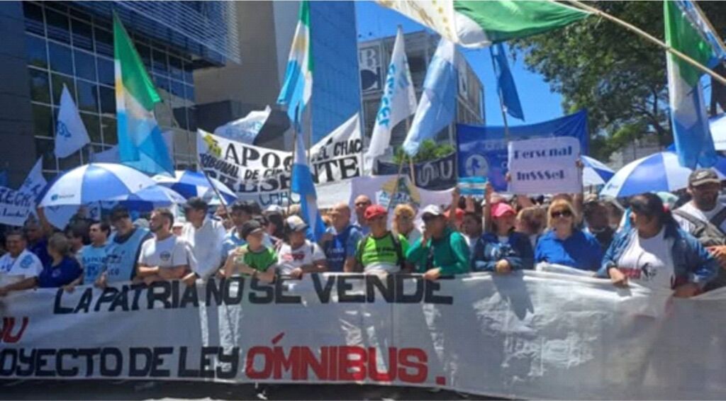 marcha Multisectorial de los Trabajadores y Trabajadoras del Chaco