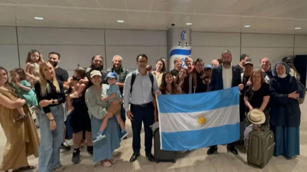 Argentinos repatriados desde israel