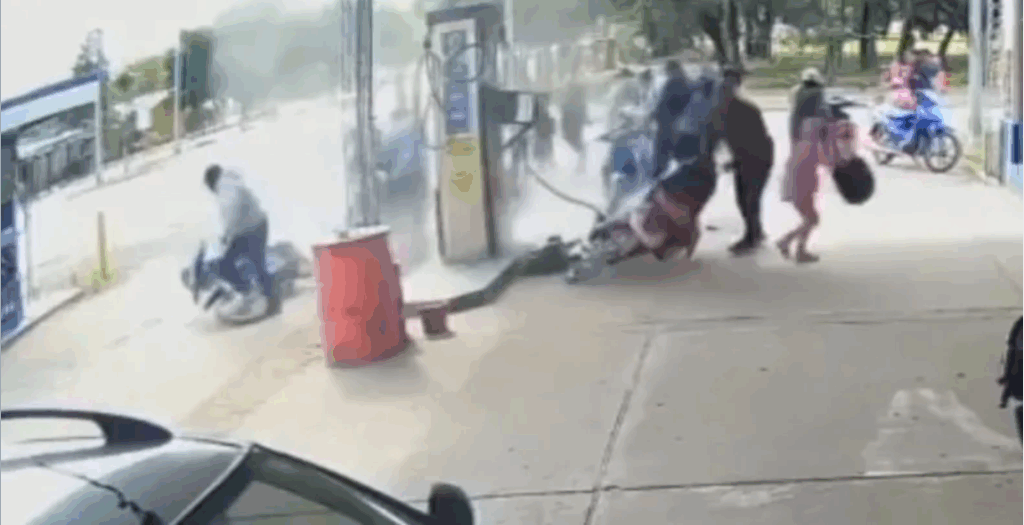 Estacion de servicio explosion