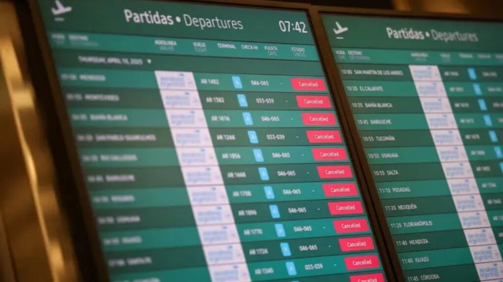 Controladores aeros paro