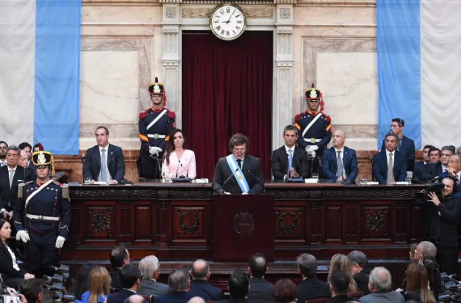 Milei en el congreso