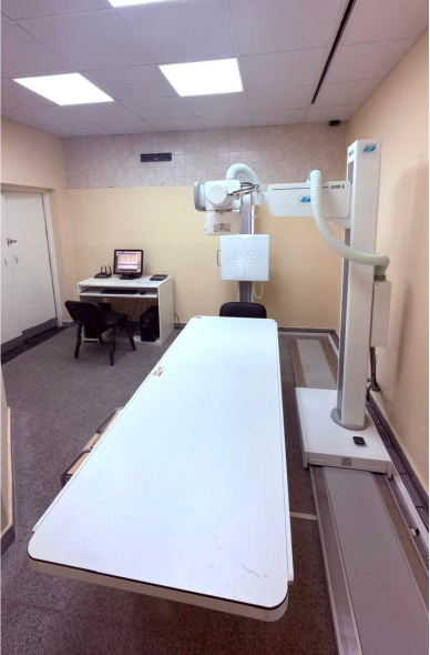 equipo de Rayos X en barrio Río Negro