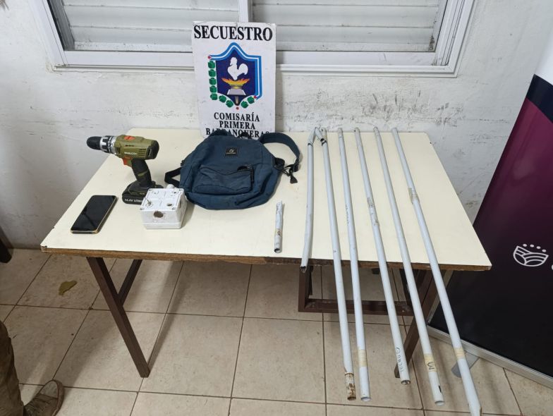 detenido robar elementos de la ex municipalidad