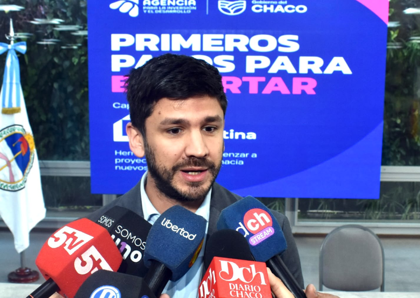 El presidente de la Agencia de Inversiones del Chaco, Martín Poccard,