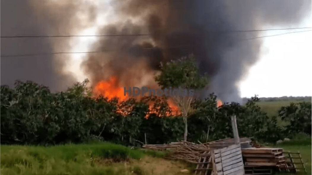 incendio en mosconi