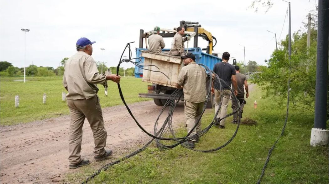 retiro del tendido eléctrico